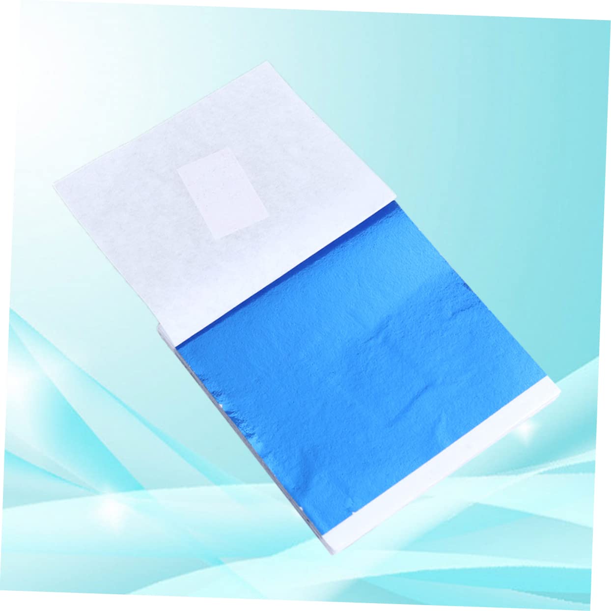 KONTONTY 50pcs 8x8.5cm Gold Foil Paper Sheets Metal Leaf Sheets for Crafts for Decorations