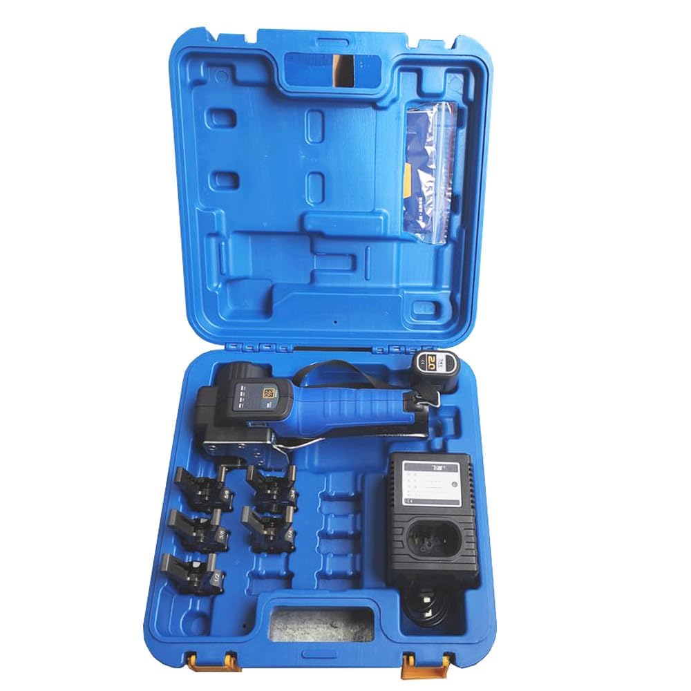 CARTELLATRICE ELETTRICA A BATTERIA C/INSERTI 1/4" 3/8" 1/2" 5/8" 3/4" PER TUBI CONDIZIONAMENTO