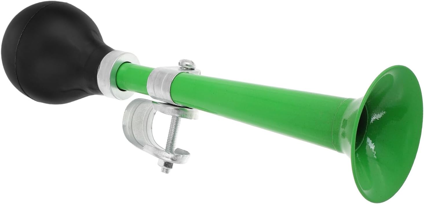 Amosfun Bicycle Horn Bell for Mountain Bike Green Squeeze Bike Horn Cycling Accessories for Loud Handlebar Bell