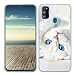 Produktbild ZhuoFan für Samsung Galaxy M30S Silikon Transparent Clear Schutzhülle mit Muster Motiv Handyhülle Ultra Dünn Slim Stoßfest Weich TPU Bumper Case für Samsung Galaxy M30S [6.4"], Blaue Augen Katze