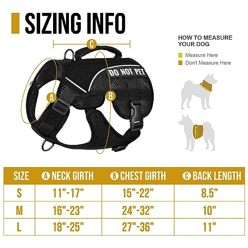 No Pull Tactical Dog Mesh Harness For Medium