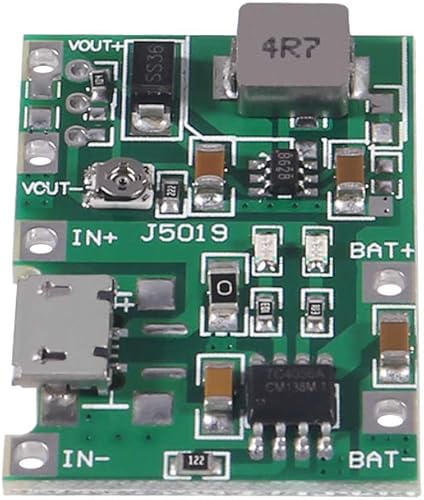 Miniatura 5 de AITRIP 6 unids 2A USB 18650 Li-ion cargador de batería de litio Boost 3.7V a 5V 9V 12V ajustable DC-DC Step Up Boost Módulo TP4056 DIY Kit piezas