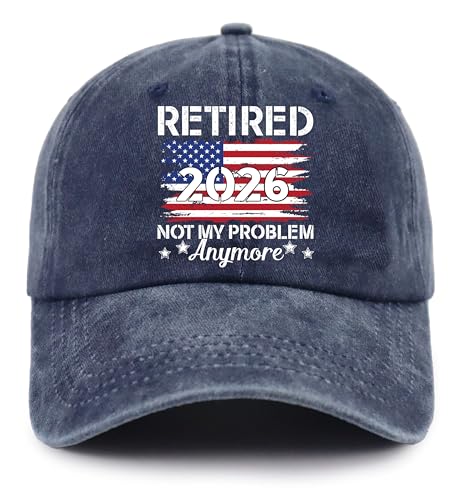 Image of Retired 2025 2026 Hat Limited Edition, Adjustable Cotton Embroidered Not My Problem Anymore Baseball Cap