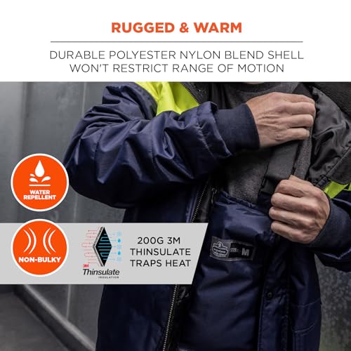 Image of Ergodyne N-Ferno 6477 Insulated Freezer Bib Overalls, Cold Storage Work Gear