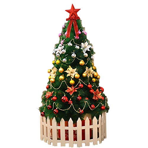 Árbol de navidad artificial de pino sin caída de hojas abeto de 210cm fácil montaje