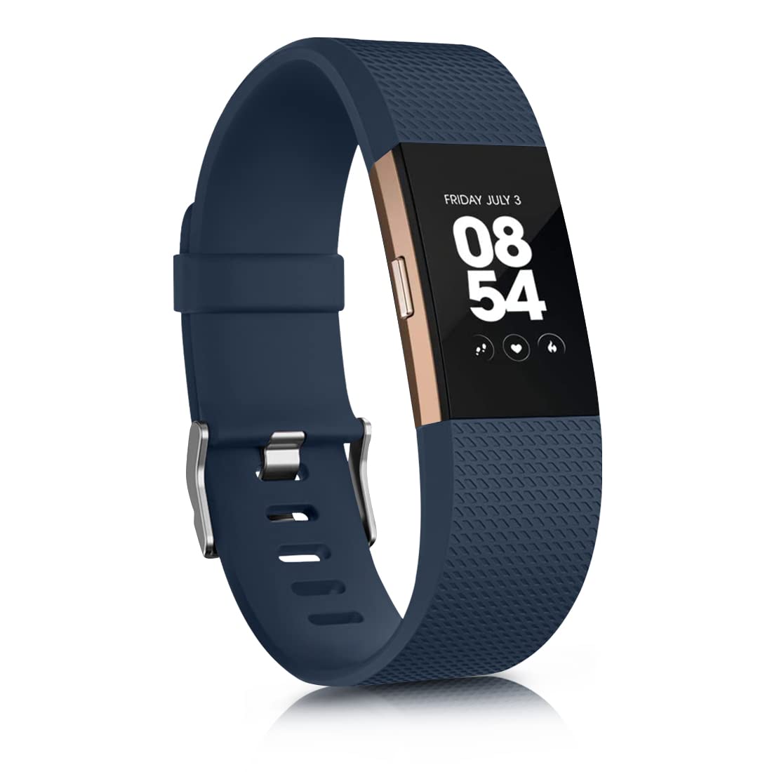 Tobfit Watch Strap Compatible for Fitbit Charge 2 (Watch Not Included), Removable Soft Belts for Charge 2 Wristband, Smartwatch Band for Men & Women