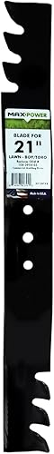 MaxPower 331387XB Cuchilla comercial para cortacéspedes de césped de 21 pulgadas Cut Toro, Exmark, Lawn Boy Reemplaza OEM # 108-0954-03, 116-4500,