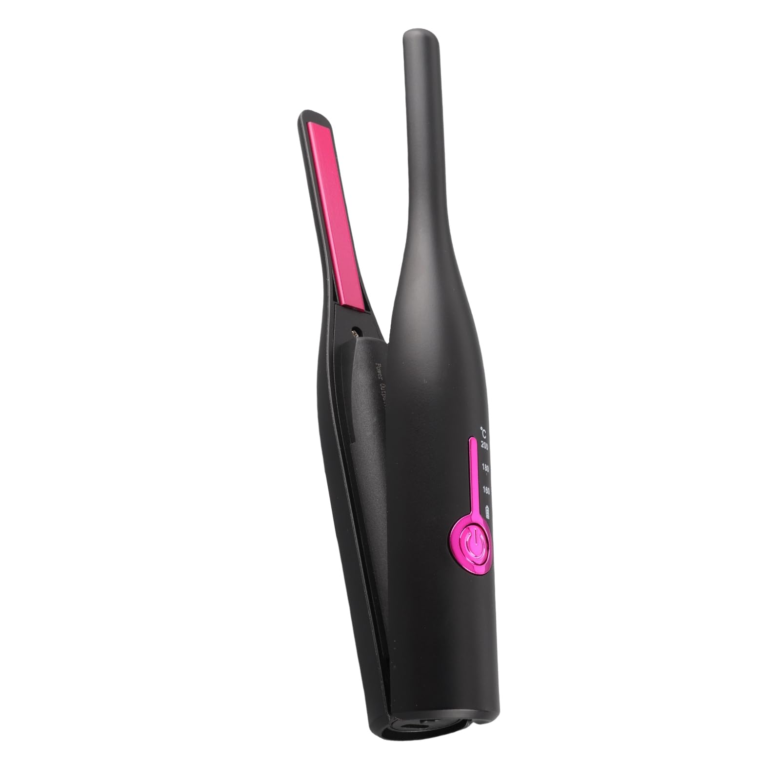 Kabelloses Mini Glätteisen für kurzes Haar, schmales Pencil Glätteisen für Pony und Pixie Cut, 2 in 1 Styler mit einstellbarer Temperatur