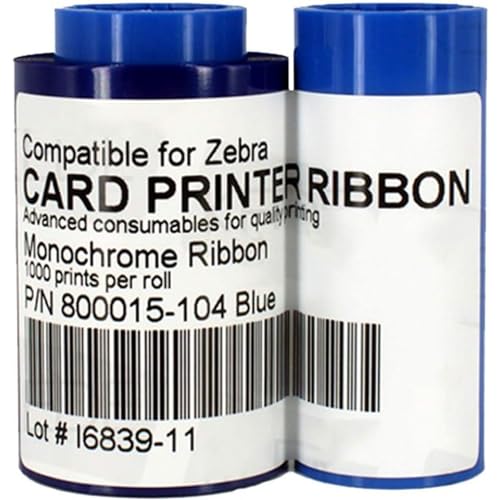 Cinta Blue Ribbon Compatible Zebra P300 P310 P320i 1000 Img miniatura 2