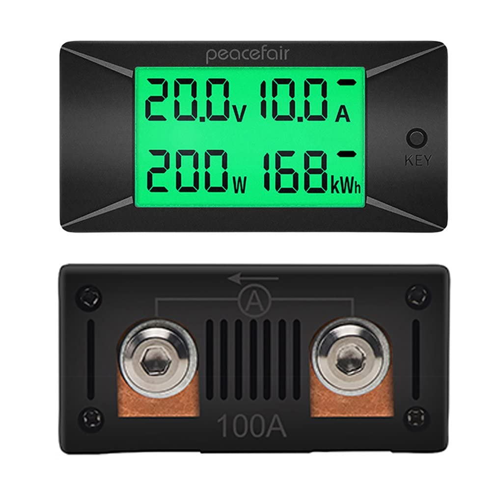DollaTek PZEM-025 Wyświetlacz DC Cyfrowy miernik woltowy Samochodowy Amperemetr Moc Kwh Watt Miernik 300V 100A Bocznik Wbudowany