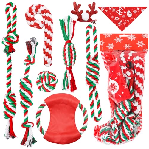 Christmas-Dog-Rope-Toys-and-Bandana-9-Packs-Christmas-Dog-Toys-Interactive-Dog-Stocking-Stuffers-Rope-Chewing-Toys-for-Small-Medium-Dogs - Cucciolini Doodles   Christmas-Dog-Rope-Toys-and-Bandana-9-Packs-Christmas-Dog-Toys-Interactive-Dog-Stocking-Stuffers-Rope-Chewing-Toys-for-Small-Medium-Dogs