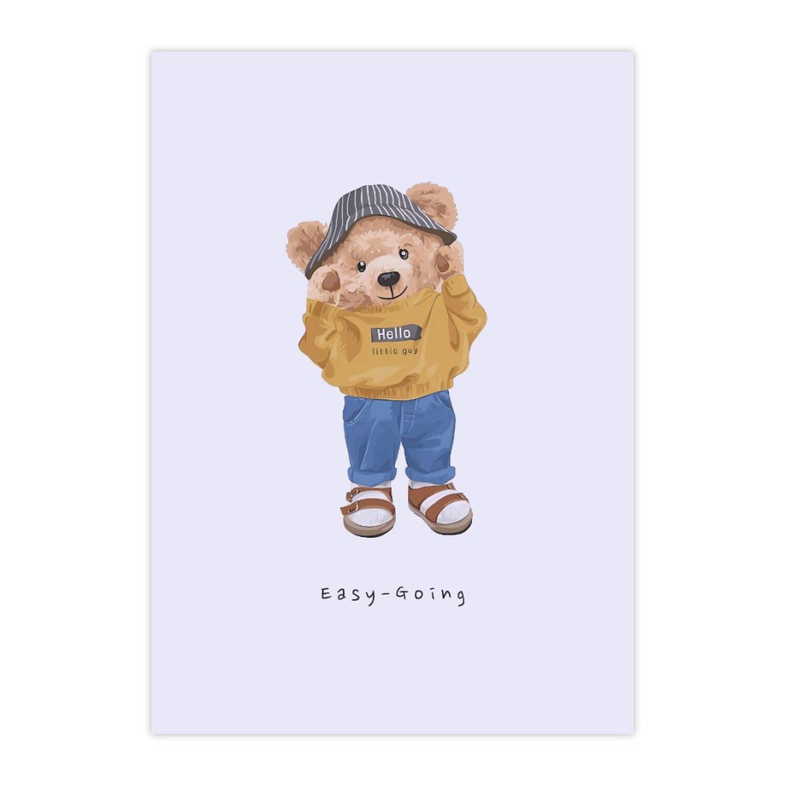 Amazon.co.jp: 防水ステッカーセット Teddy Bear テディベア 1枚 絵本 