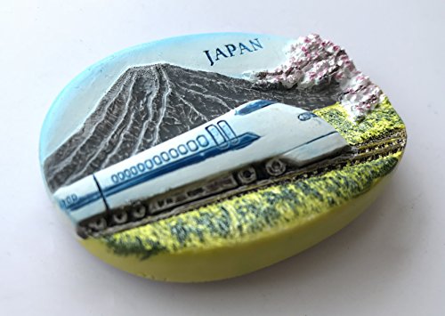 Imán decorativo 3D Japan Shinkansen 5x7 cm miniatura 4
