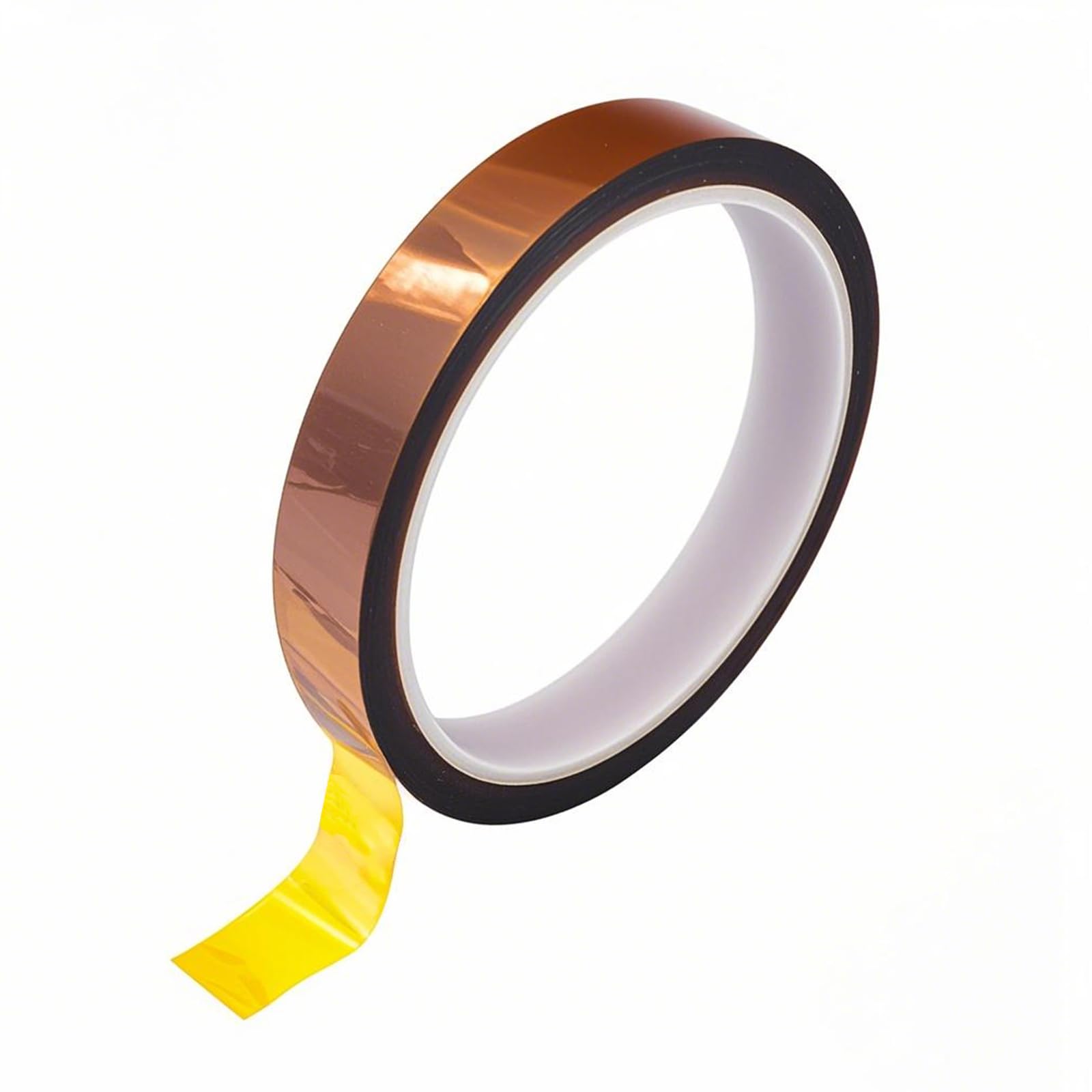 Misuyue Heat Resistant Tape, 15mm x 33m Kapton Tape, Heatproof Sublimation Tape for Soldering Electronics 3D Printers DIY Crafts, No Residue