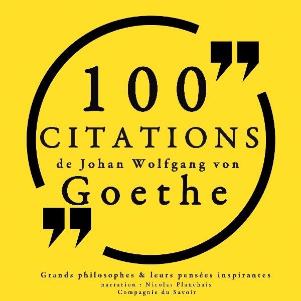Cover art for 100 citations de Goethe