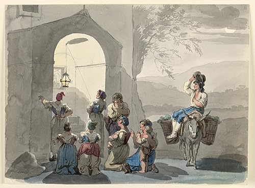 Peinture sur toile d'art Ave Maria à Tivoli, une reproduction murale raffinée