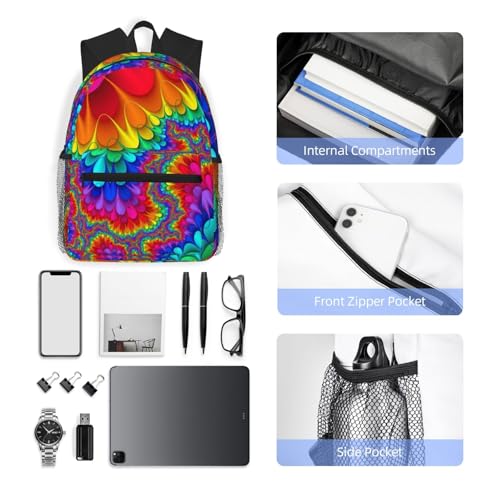 Bolsa de libros universitaria negra con compartimento para laptop 6