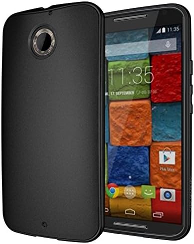 Moto X 2nd Gen Case, Diztronic Matte Back Flexible TPU Case for Moto X (2nd Gen, 2014 Model Only) - Black - (MTX-DM-BLK)