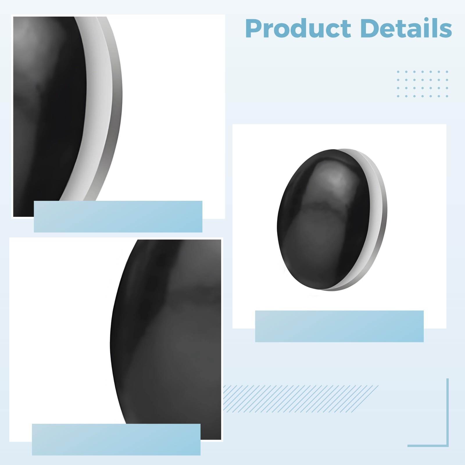 Bosreroy Shower Curtain Weights, Magnetic Adhesive Design, 1.6 Diameter, 24 Pack for Curtains and Tablecloths