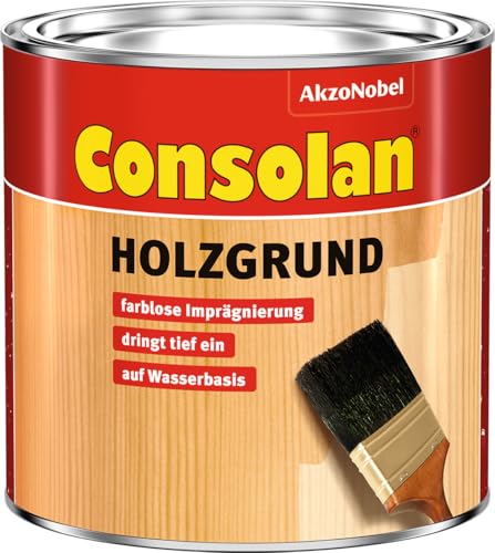 Consolan Holzgrund Wässrig, Farblose Imprägnierung mit Tiefenwirkung, 750 ml