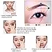 KINGMAS 9 Pcs Eyebrow Shaping Stencils, Eyebrow Grooming Stencil Kit, Shaping Templates DIY Tools