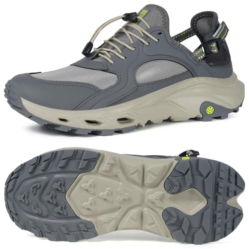 Image of Hiking Water Shoes Men Quick Dry Amphibious Pool Swim Beach Sandals Outdoor Slip on Aqua River Shoes Non-Slip for Summer Sport Surf Lake Fishing Walking Sneakers,46,US Men 13
