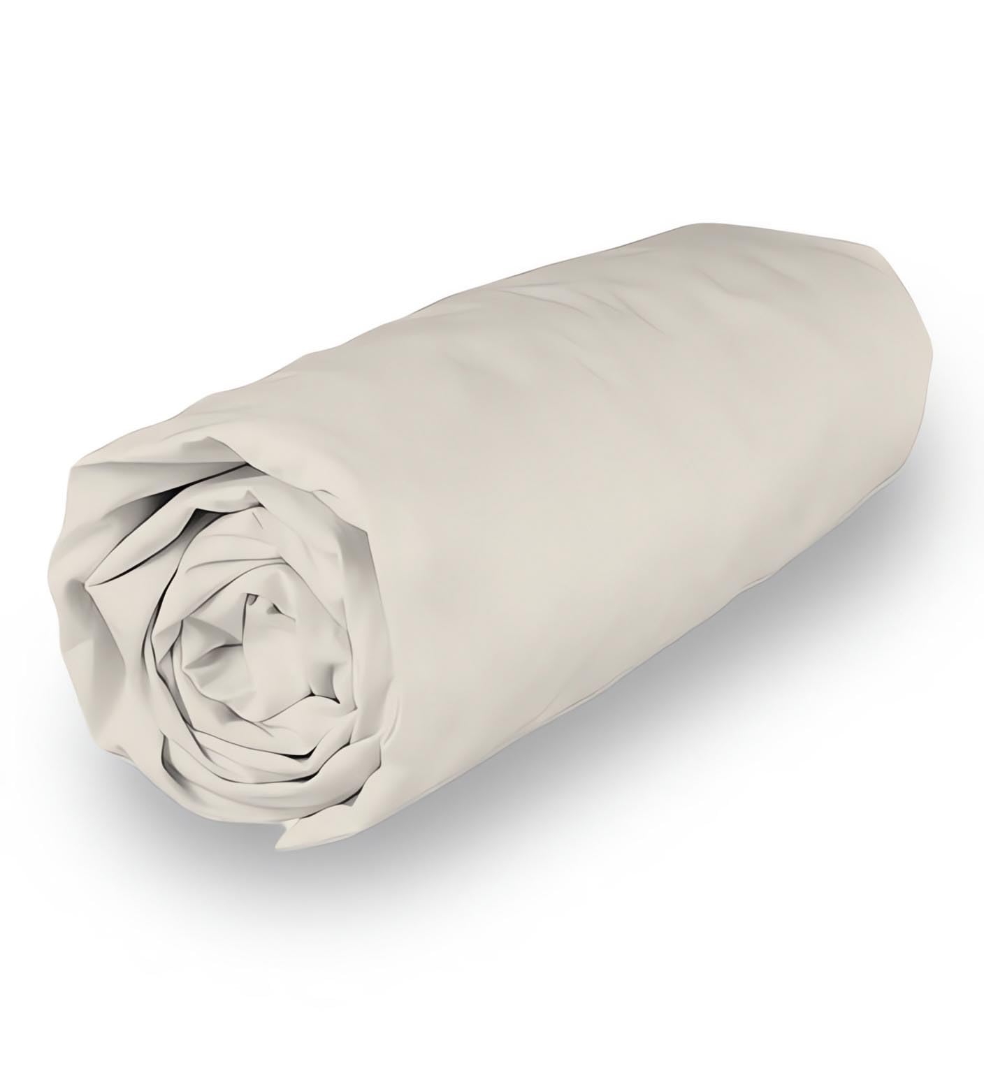 Soleil d'ocre, Polycotton Fitted Sheet 90 x 190 cm Percale Linen
