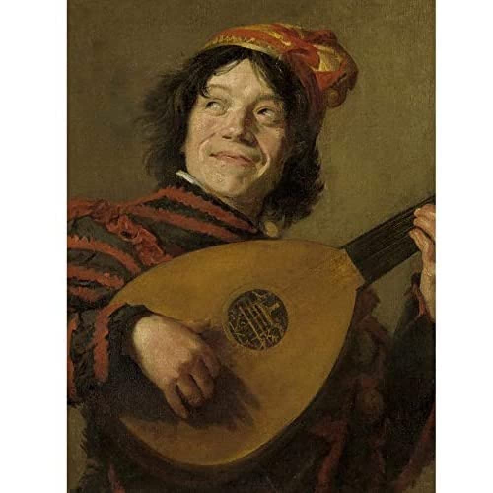 Artery8 Frans Hals The Lute Player Painting Unframed Wall Art Print Poster Home Decor Premium
