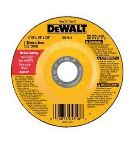 DW44560 Metal Cutting Wheel, 180 x 3.2 x 22.23mm