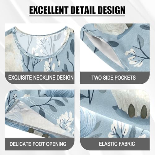 senya Short Sleeve Pajamas Sets Summer Cotton Sleepwear Sheep Pattern4