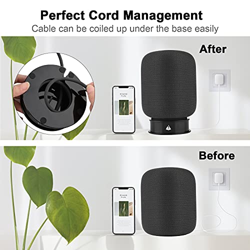 TXEsign Acrylic Stand for Apple HomePod, Desktop Base Stand Mount Subwoofer Isolation Stand Speaker Feet for HomePod with Anti-Slip Pad - Image 4