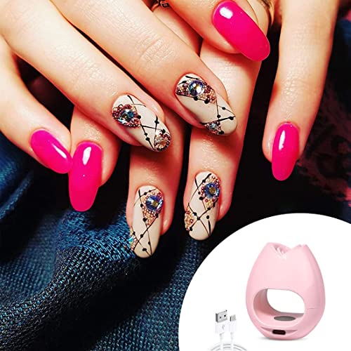 Lampada UV LED per unghie Mini rosa USB Gel