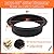 QuliMetal Fire Pit Ring 36-Inch Outer/30-Inch Inner Diameter for Outside, Heavy Duty Steel Wood Burning Fire Pit Ring Insert, DIY Fire Pit Liner Campfire Ring Above or In-Ground for Outdoor, Black