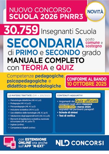 Concorso Scuola PNRR3. Manuale con Teoria e Test di verifica per il nuovo concorso docenti 2025-2026. Nuova ediz.
