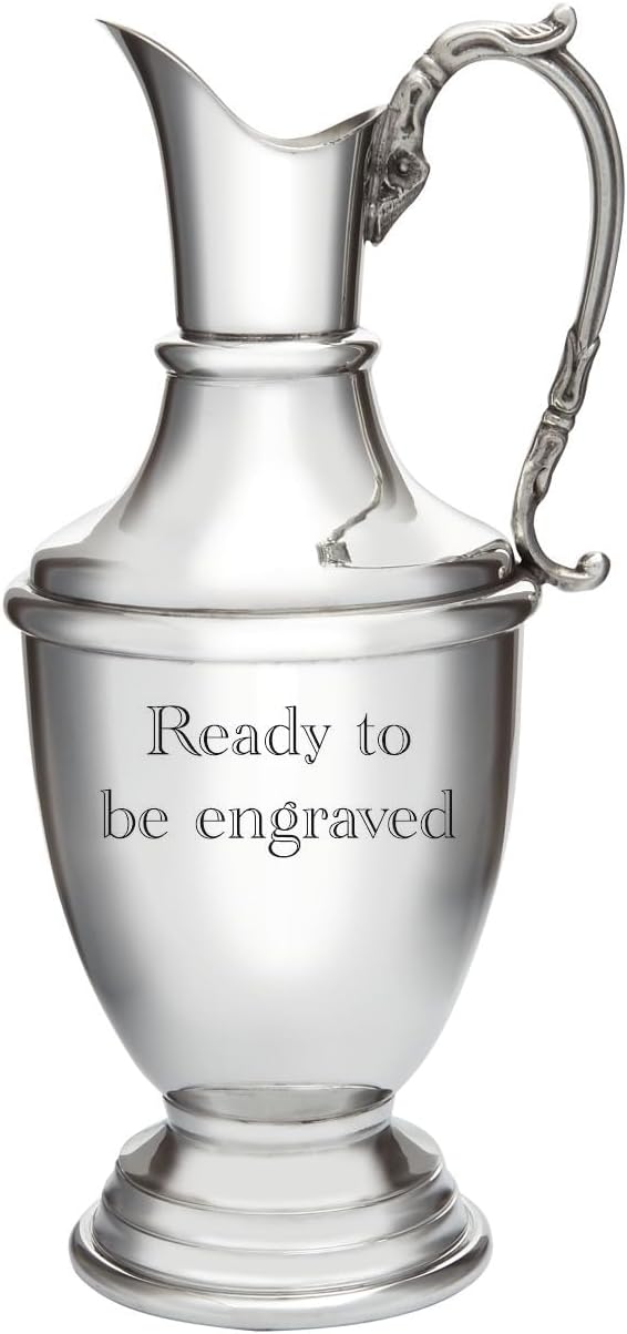 Wentworth Pewter - Medium Pewter Claret Jug, Sports Trophy, Award, Presentation, Golf Trophy (with engraving)