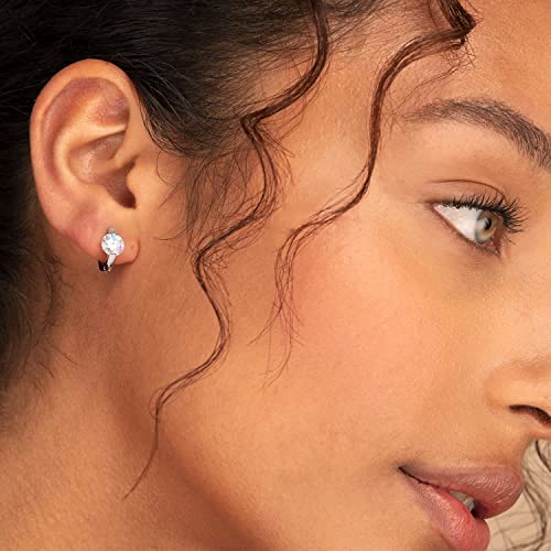 Moissanite Earrings Hypoallergenic Huggie Endless Small Silve Hoop Earrings4