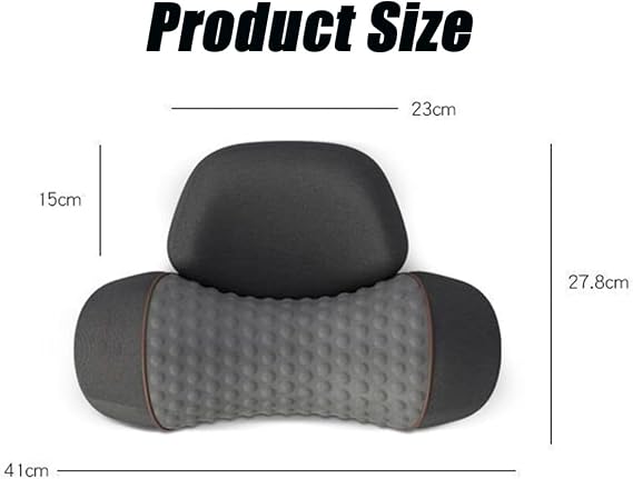 2026 New Artuvate Neck Massager, Fisiorest 3 in 1 Neck Massager, Cervical Necks Stretcher with Heat, Massage Headrest for Black Stretcher Massage Relaxer, Ergonomic Design, Relieves Pain (Gray)