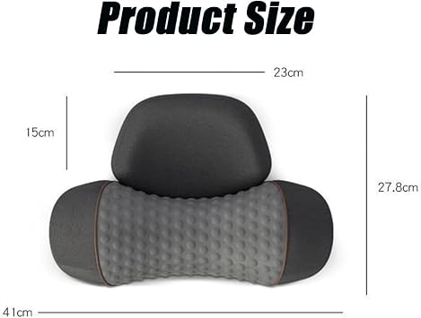 2026 New Artuvate Neck Massager, Fisiorest 3 in 1 Neck Massager, Cervical Necks Stretcher with Heat, Massage Headrest for Black Stretcher Massage Relaxer, Ergonomic Design, Relieves Pain (Gray)