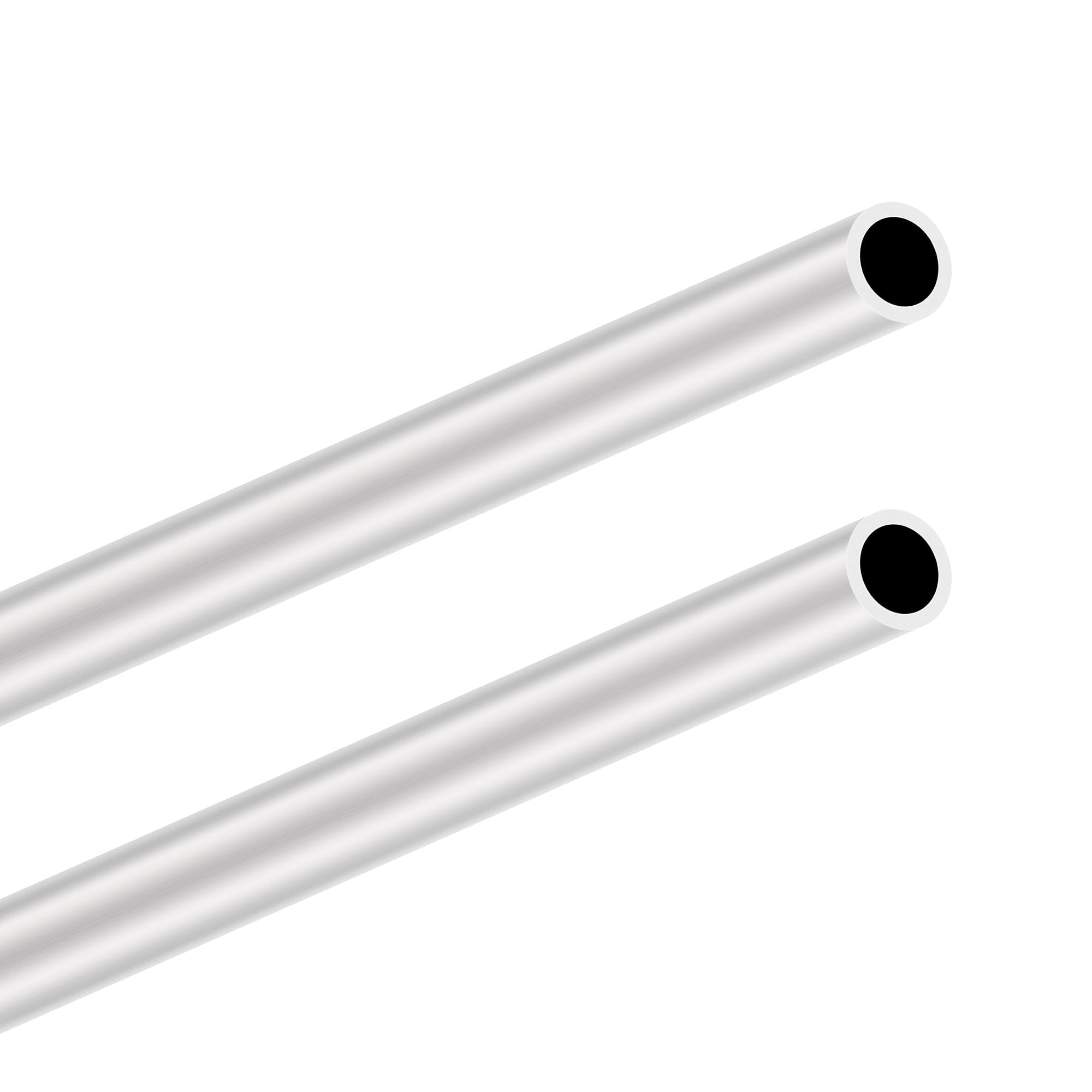 LAVMHAB 6063 Aluminum Tube 18mm OD x 2.0mm Wall Thickness 300mm Length, Aluminum Round Tubing Seamless Straight Pipes (2pcs)