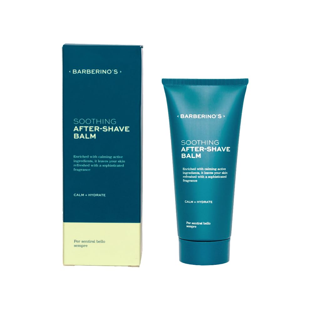 Barberino's Balsamo Dopobarba Lenitivo - Idrata e Calma la Pelle dopo la Rasatura - Formula Rinfrescante per una Sensazione di Comfort - 100ml