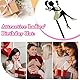 UYVPAER Mädchensilhouette Tortendeko, Cake Topper Glitter High Heel Mädchen Kuchen Deko Für Mädchen Lady Bachelorette Thema Geburtstag Party Tortendeko