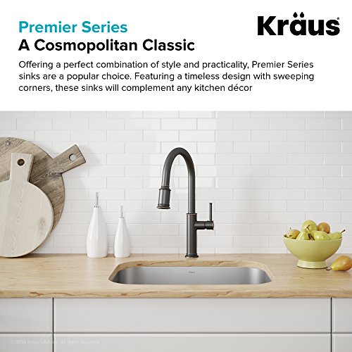 Kraus Kbu11 20 Inch Undermount Single Bowl 16 Gauge Stainless Steel Kitchen Sink #TOP4