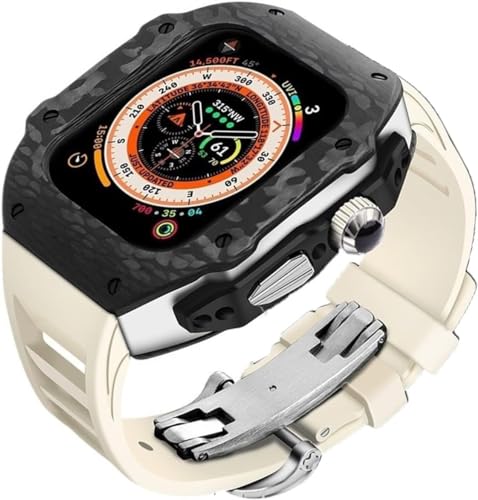 Kit fibre de carbone Apple Watch protège des chocs avec bracelet respirant