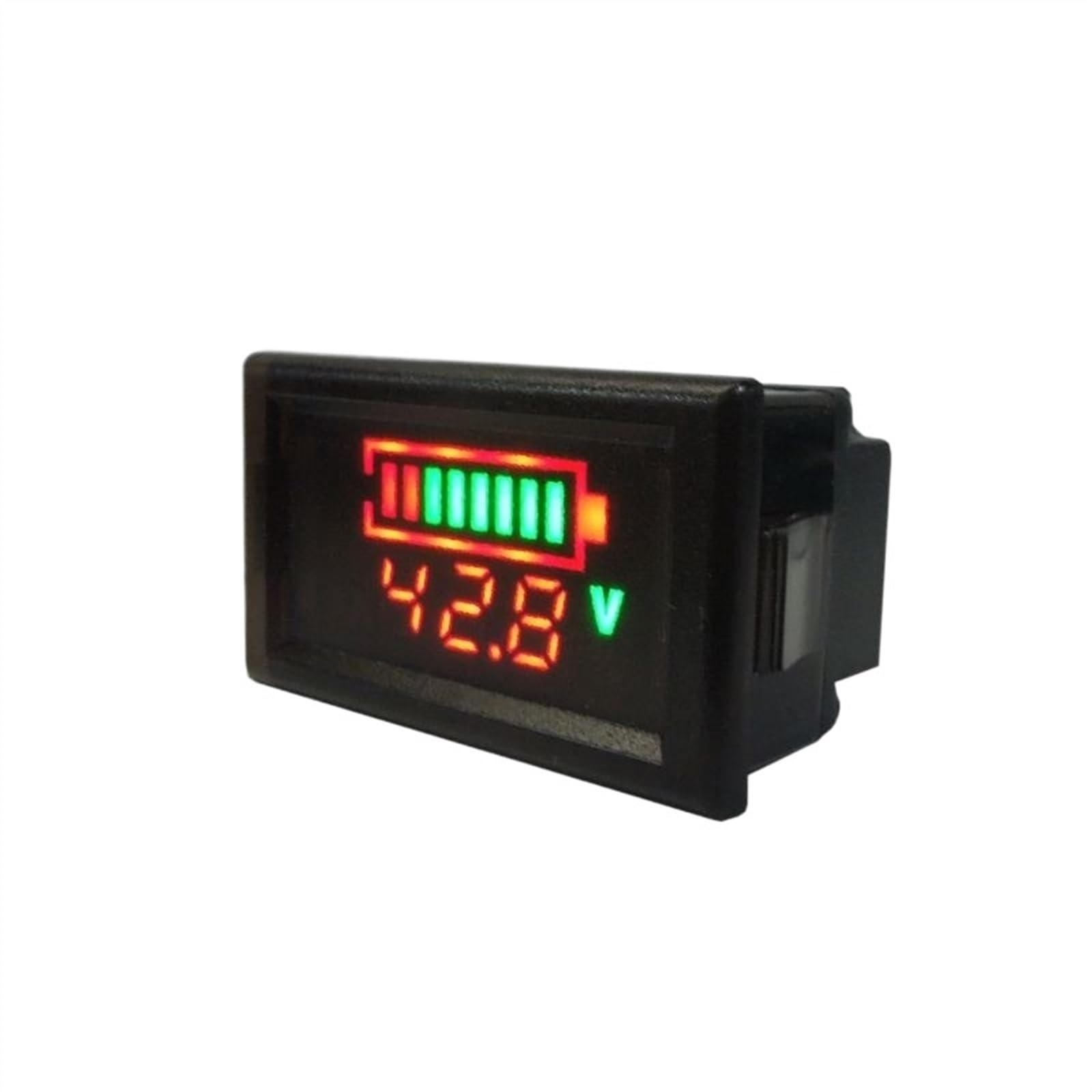 Wskaźnik baterii litowej 12V 24V 36V 48V LED wodoodporny cyfrowy monitor pojemności baterii Mini miernik napięcia 10 sztuk(36V)