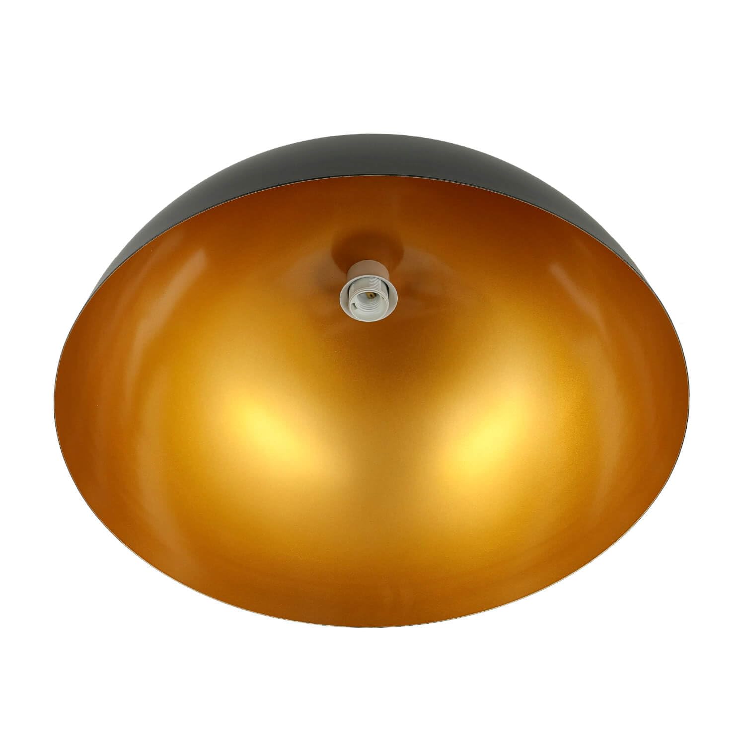 Suspension industrielle or noir mat Ø50cm ronde construction légère E27 salle à manger salon loft lampe à suspension industrielle lampe suspendue