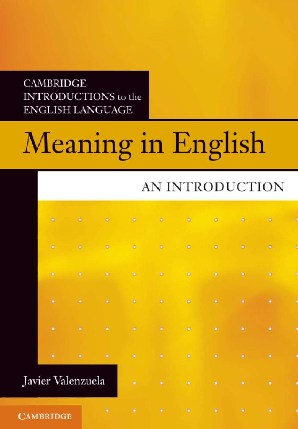 Meaning in English: An Introduction (Cambridge Introductions to the English Language)
