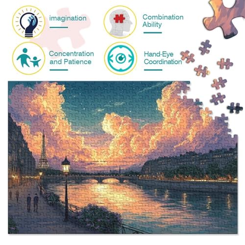 Mini puzzle para adultos de 1000 piezas con encaje perfecto de papel 3