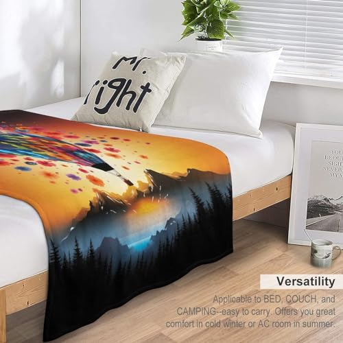Couverture polaire montgolfière douce et chaude pour lit - 7