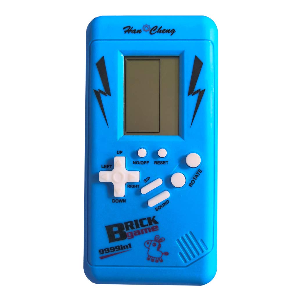 KincoBa Kids Handheld Brick Game, Best Birthday Festival Gift for 4-12 Year Children, Built-in 23 Classic Brick Games (Blue)