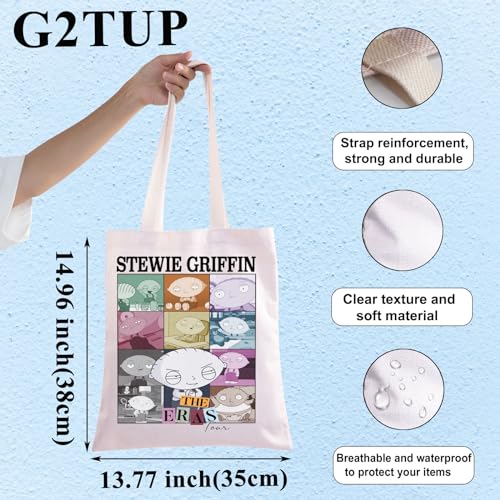 Bolso tote de lona con diseño de Stewie Griffin de G2TUP, ideal como regalo para fans de Stewie Griffin miniatura 4